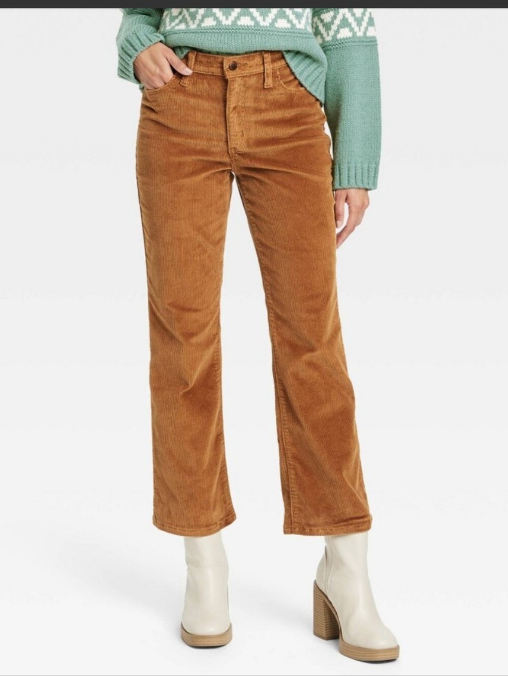 NWT Universal Thread Corduroy Pants in Rust Brown Size 6/28